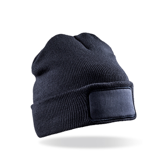 Recycled Double Knit Printers Beanie