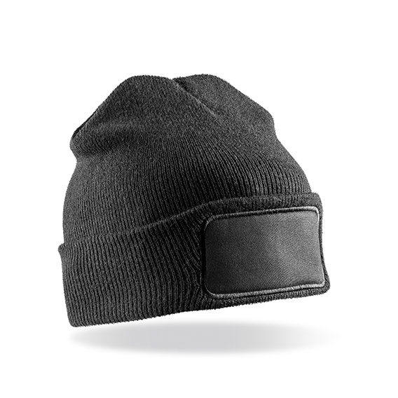 Recycled Double Knit Printers Beanie