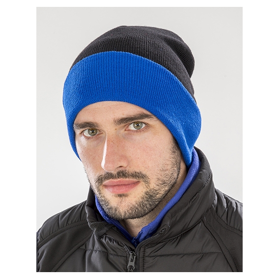 Recycled Black Compass Beanie