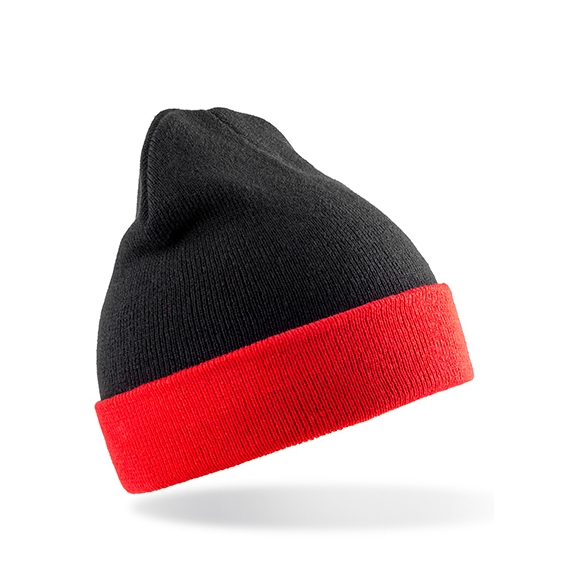 Recycled Black Compass Beanie
