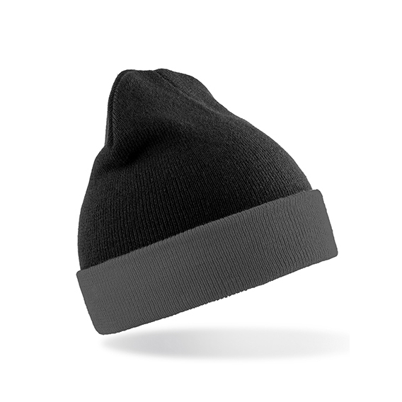 Recycled Black Compass Beanie