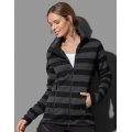 Striped Fleece Jacket Women