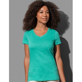 Sharon Slub V-Neck Women