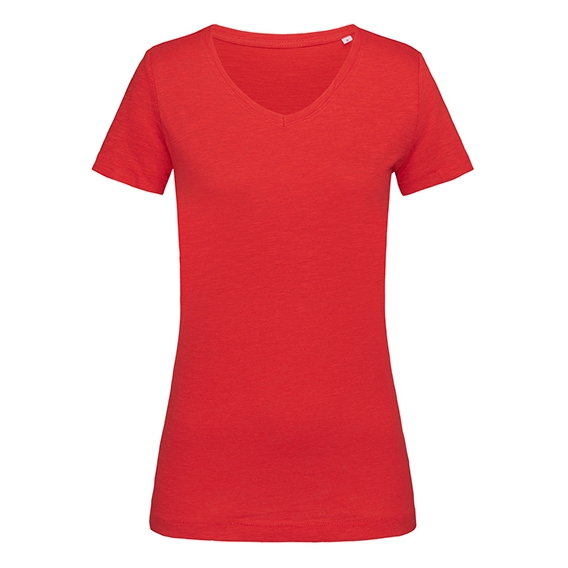 Sharon Slub V-Neck Women