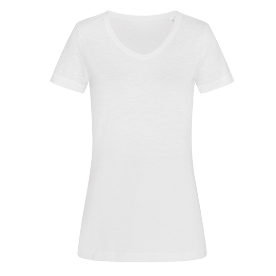 Sharon Slub V-Neck Women