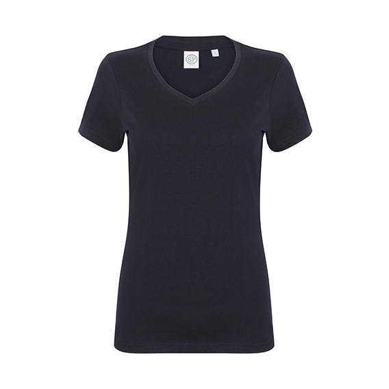 Women`s Feel Good Stretch V-Neck T