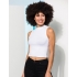 Women`s High Neck Crop Vest