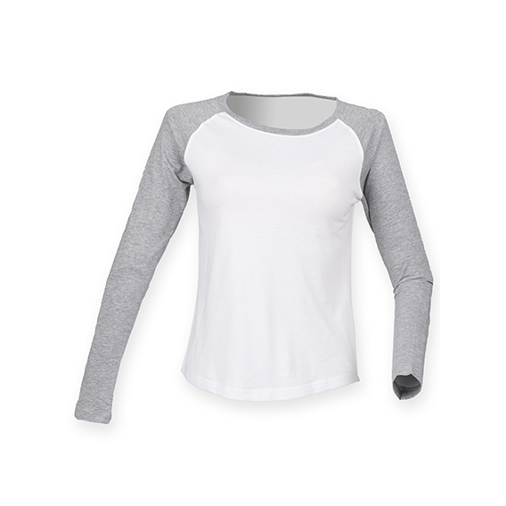 Women`s Long Sleeved Baseball T