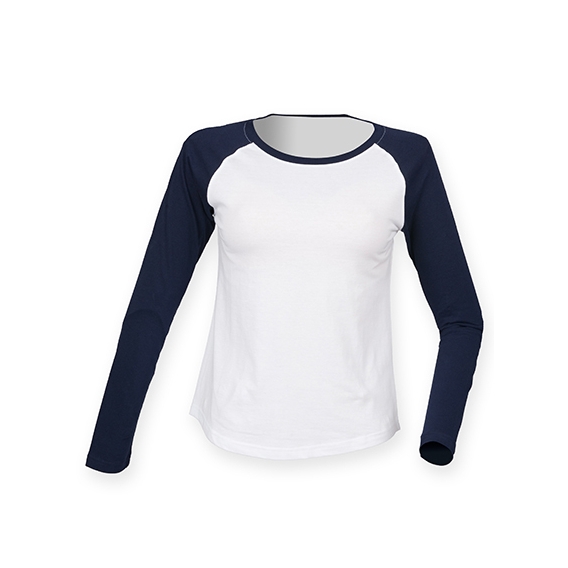 Women`s Long Sleeved Baseball T