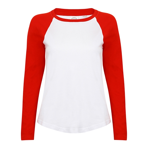 Women`s Long Sleeved Baseball T