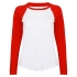 Women`s Long Sleeved Baseball T