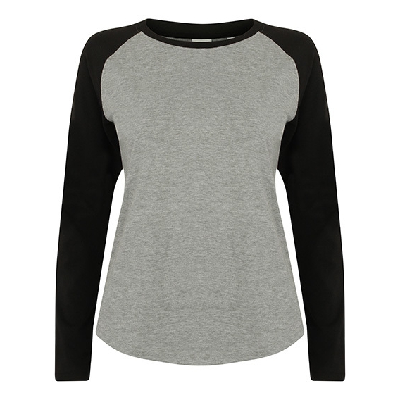 Women`s Long Sleeved Baseball T