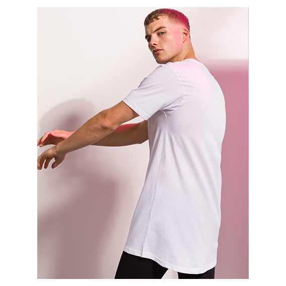 Men`s Longline T-Shirt With Dipped Hem