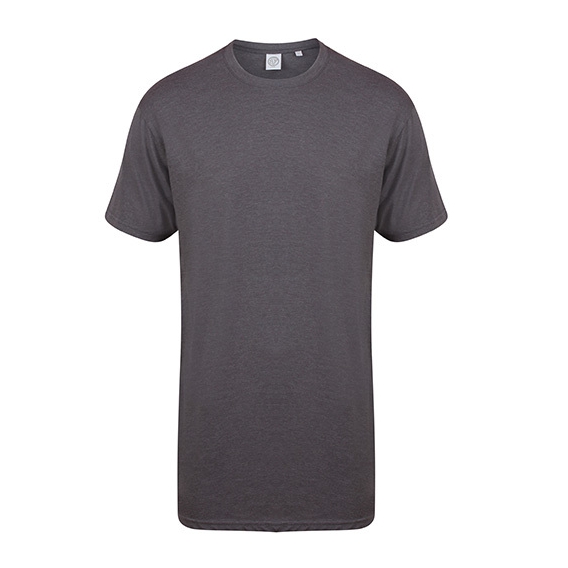 Men`s Longline T-Shirt With Dipped Hem