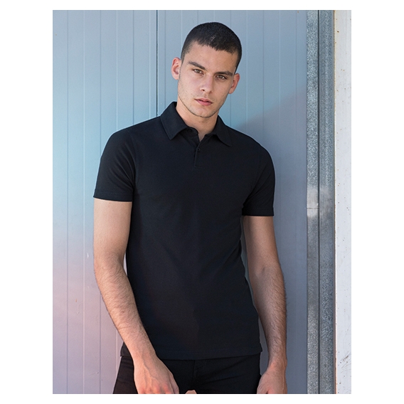 Men`s Short Sleeved Stretch Polo