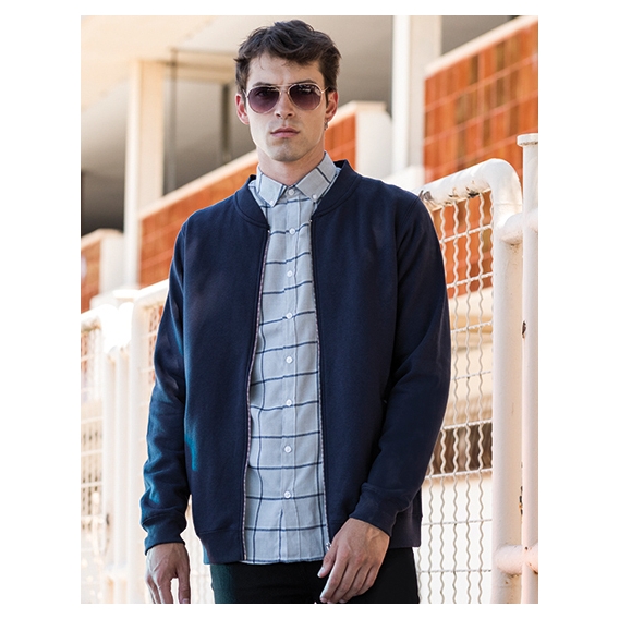 Unisex Bomber Zip-Through Sweat