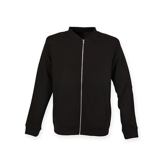 Unisex Bomber Zip-Through Sweat