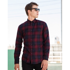 Men `Brushed Check Casual Shirt