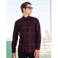 Men `Brushed Check Casual Shirt