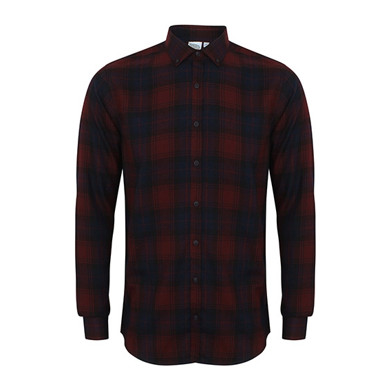 Men`s Brushed Check Casual Shirt