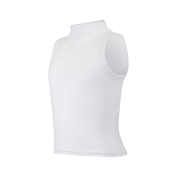 Kids` High Neck Crop Vest