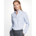Women`s Blouse Slim Fit Check / Stripes Longsleeve