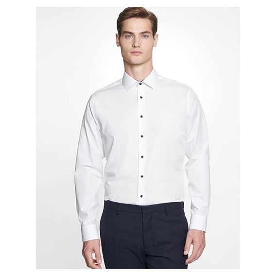 Men`s Shirt Poplin Slim Fit Longsleeve