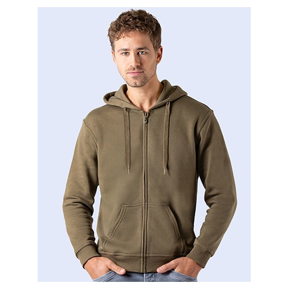Zip Through Hooded Sweat Jacket