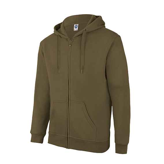 Zip Through Hooded Sweat Jacket