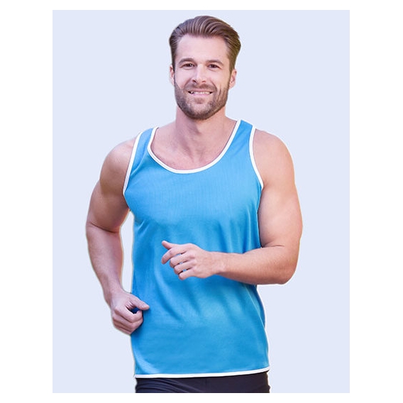 Men`s Contrast Sports Vest