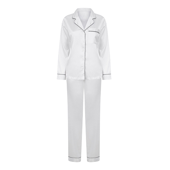 Ladies Satin Long Pyjamas