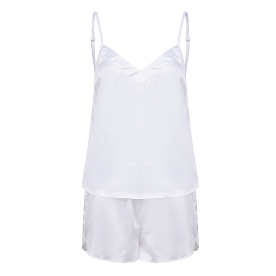Ladies Satin Cami Short Pyjamas