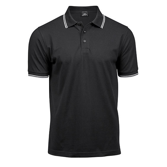 Luxury Stripe Stretch Polo