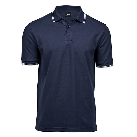 Luxury Stripe Stretch Polo