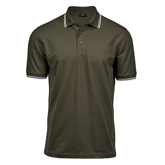 Luxury Stripe Stretch Polo