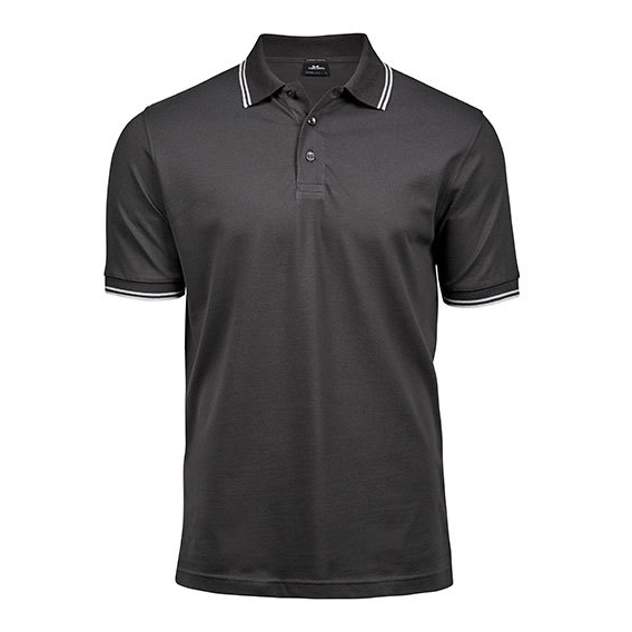 Luxury Stripe Stretch Polo