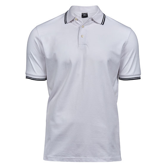Luxury Stripe Stretch Polo