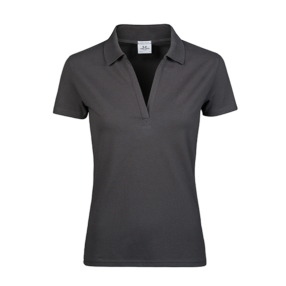 Womens Luxury Stretch V-Neck Polo