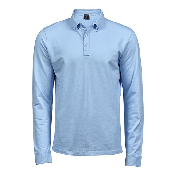 Fashion Long Sleeve Luxury Stretch Polo