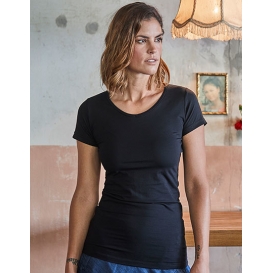 Womens Fashion Stretch Tee Extra Length