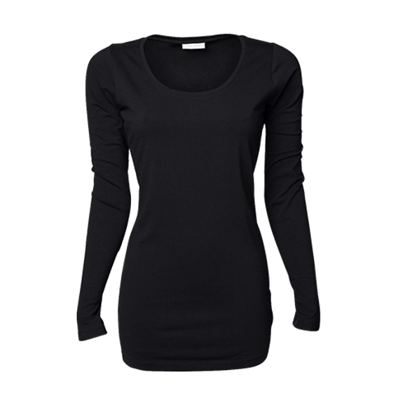 Womens Fashion Stretch Long Sleeve Extra Lenght