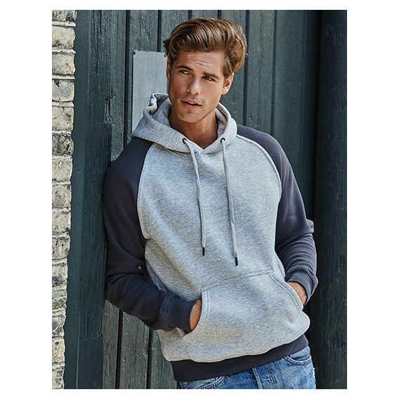 Two-Tone Hooded Sweatshirt