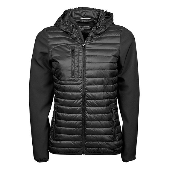 Womens Hooded Crossover Jacket