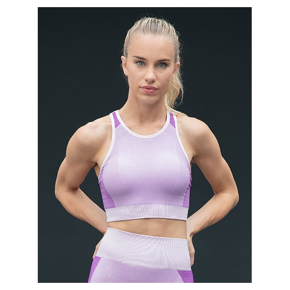 Ladies' Seamless Panelled Crop Top