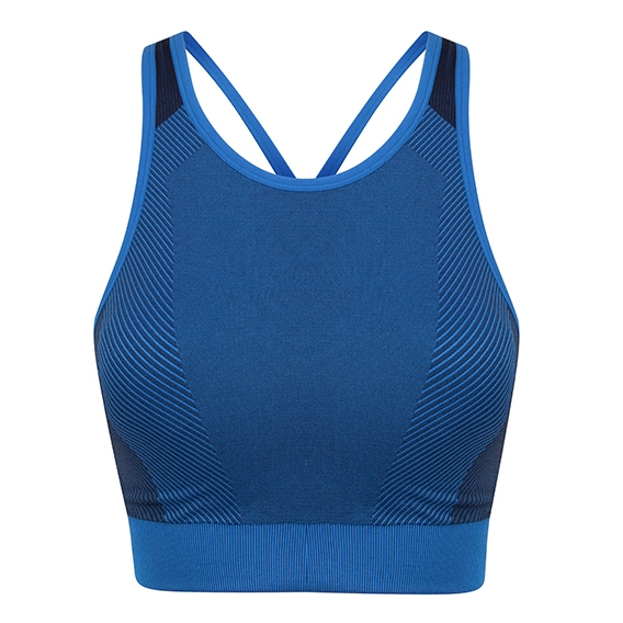 Ladies' Seamless Panelled Crop Top