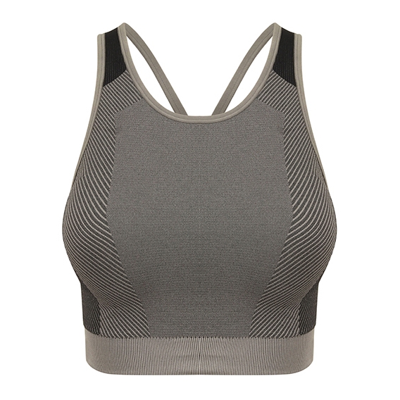 Ladies' Seamless Panelled Crop Top