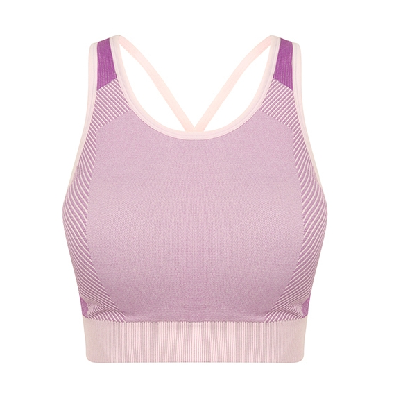 Ladies' Seamless Panelled Crop Top