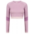 Ladies' Seamless Panelled Long Sleeve Crop Top