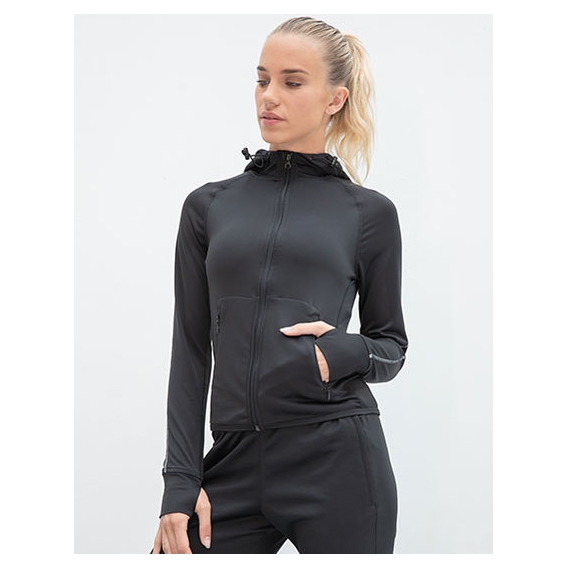 Ladies` Hoodie with Reflective Tape