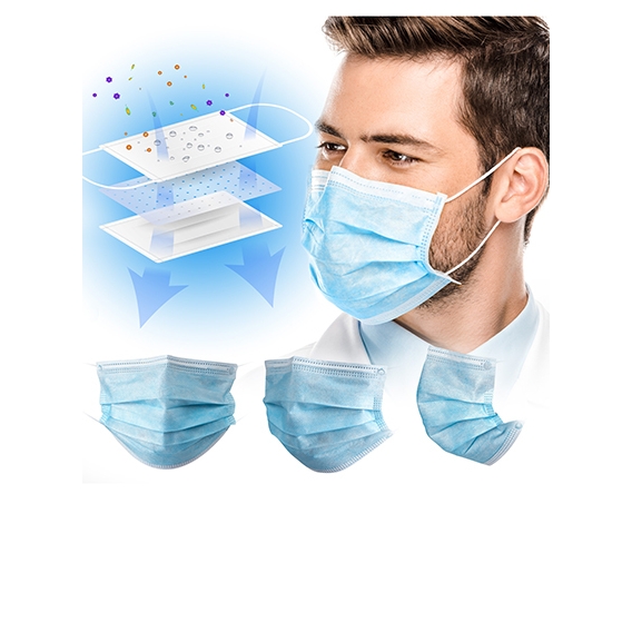 Disposable Face Mask (Pack of 50)